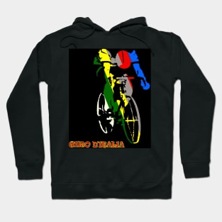 Giro D Italia Surreal Bicycle Racing Advertising Print Hoodie